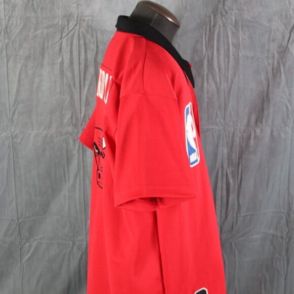 Chicago Bulls Warm Up Jacket (VTG) - Michael Jordan 23 by Nike - Men's Large - Picture 12 of 14